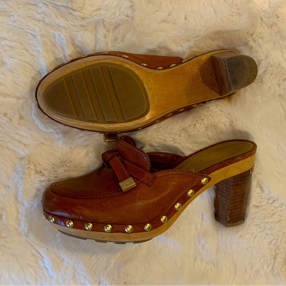 Vintage Coach Leather Clogs - Picture 3 of 7